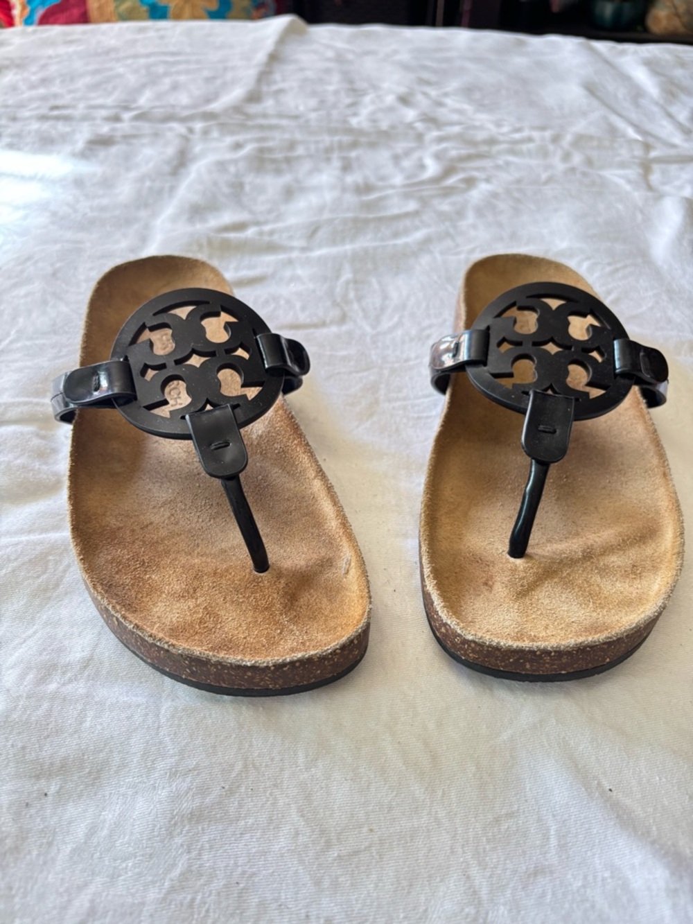 Tory Burch Black/Natural
Miller Cloud Sandals Size 7.5 - Picture 4 of 12